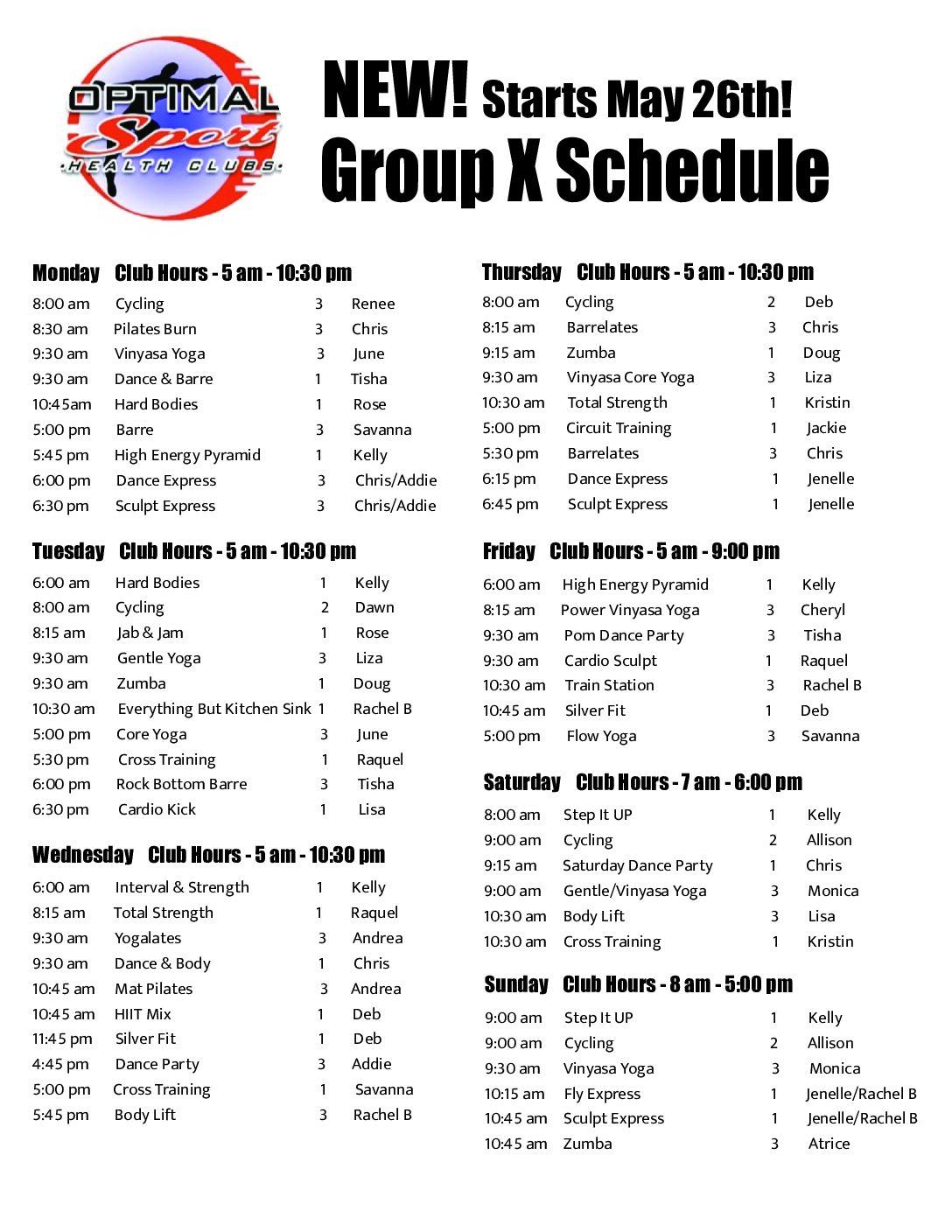 Optimal Group X Schedule Final (3)